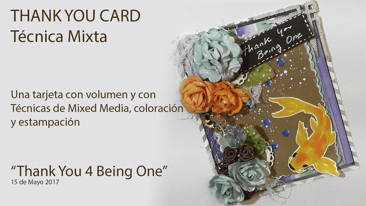 T&eacute;cnica Mixta | Thank You Card