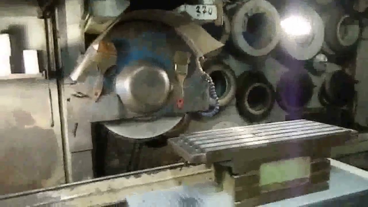 Шлифовка чешского фрезерного стола