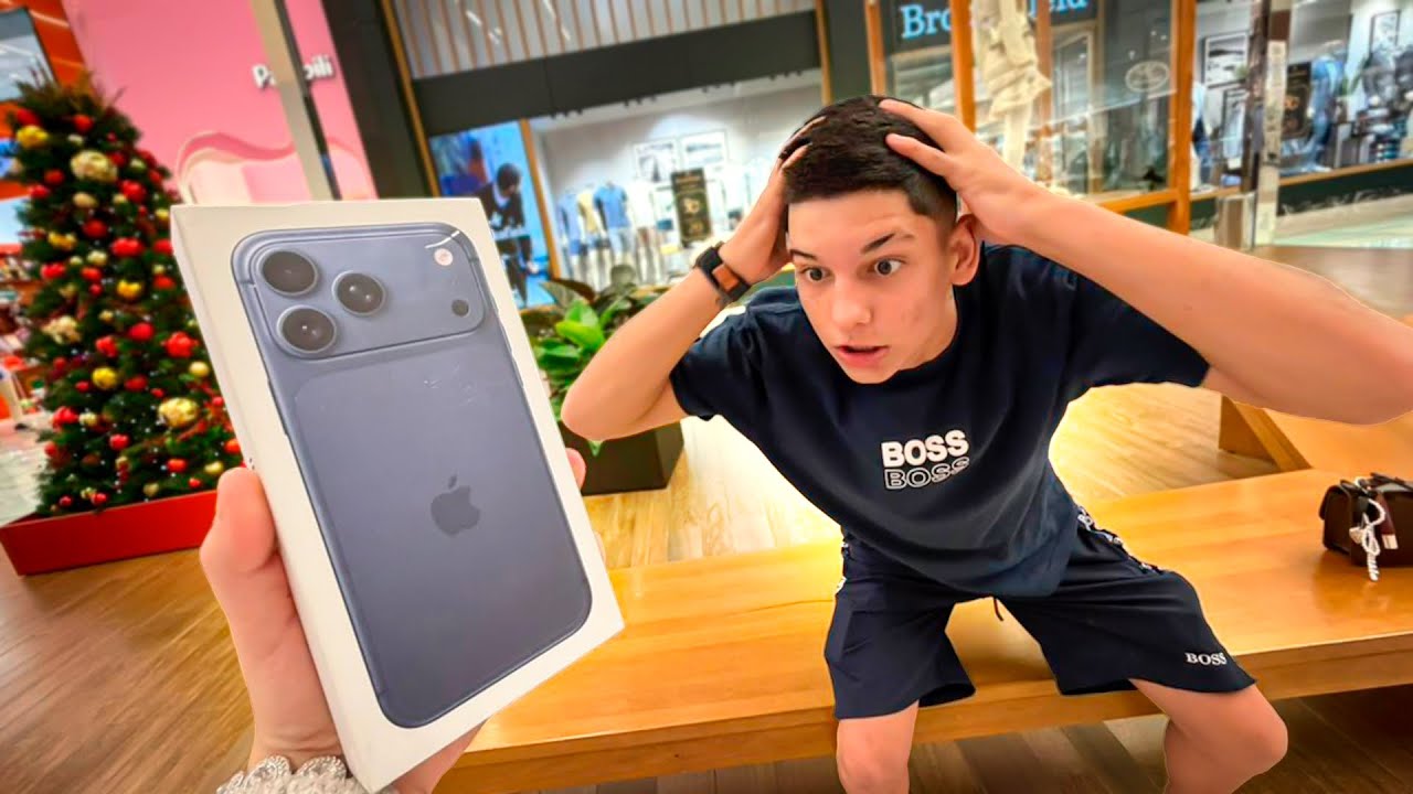 GANHEI UM IPHONE 17 PRO MAX DA MINHA NAMORADA..😍