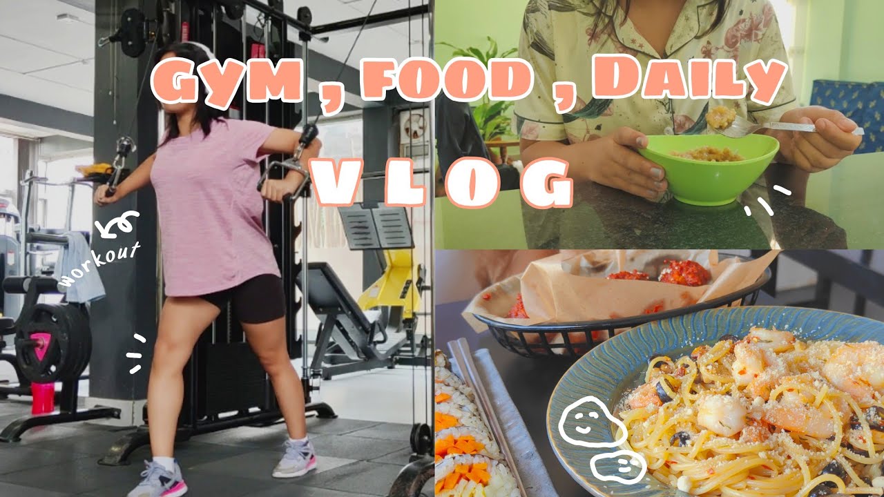 Back to YouTube🙋| Naga girl visit high school, start gym, food vlog🏋️| College life during break💤