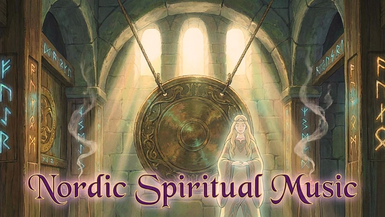 Old Norse Chanting Soundscape | Viking Spiritual Music with Ethereal Gong Tones