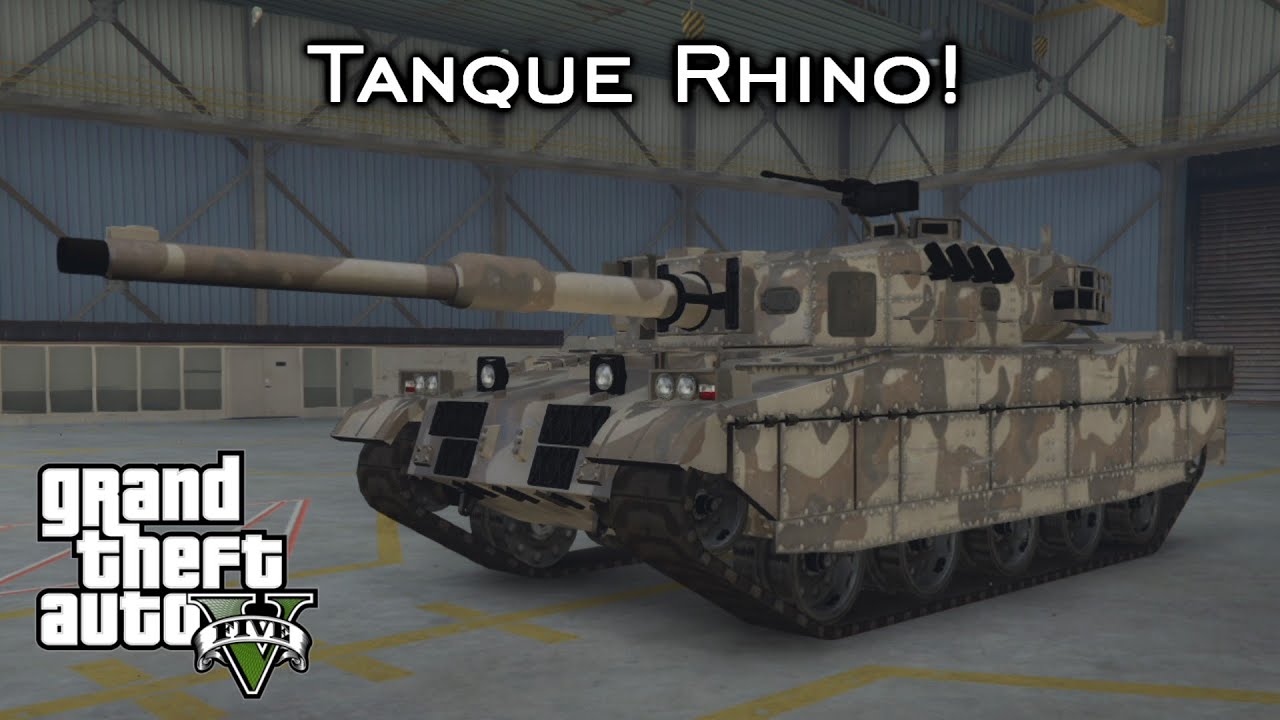 Tanque Rhino! - Treta | 1ª pessoa! | GTA V Nova geração [PT-BR]