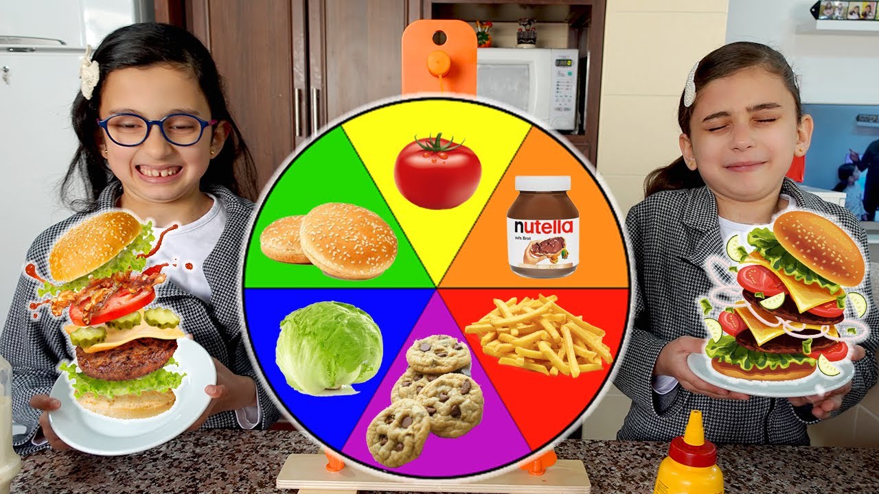 تحدي البرغر بعجلة الحظ الغامضة 🍔