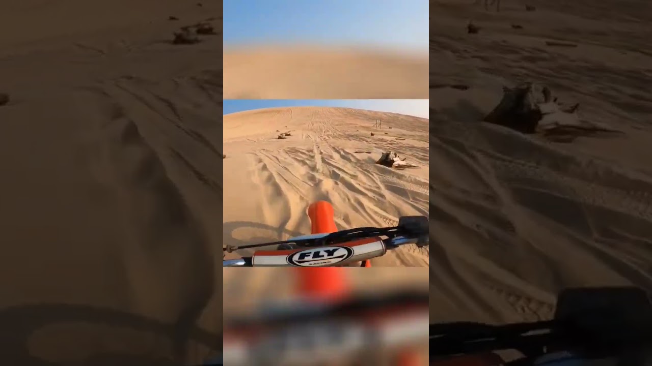 heavy dirtbike vs tallest sand dunes!! #shorts #dirtbike #viral #sand