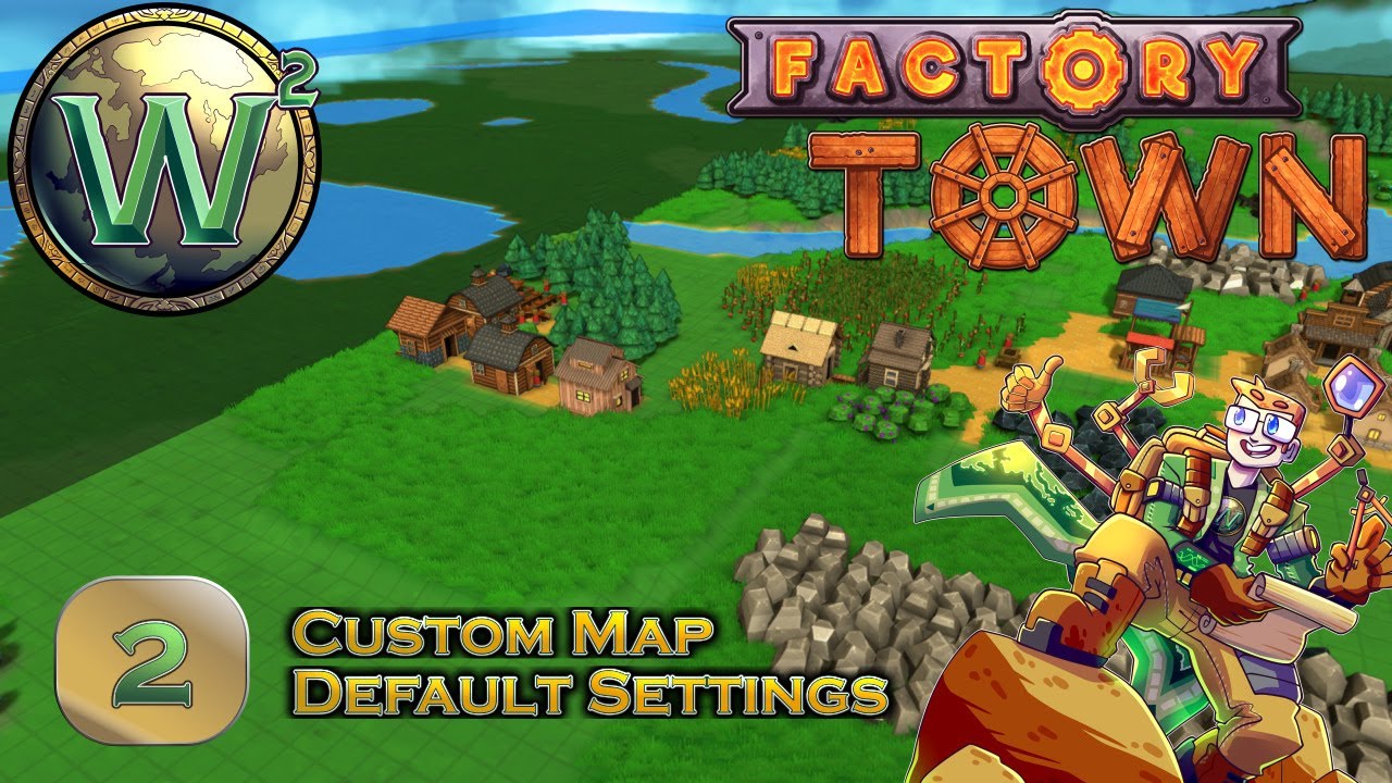 Factory Town Custom Map, Episode 2: Woodworking, Masonry, and Farming - Let's Play