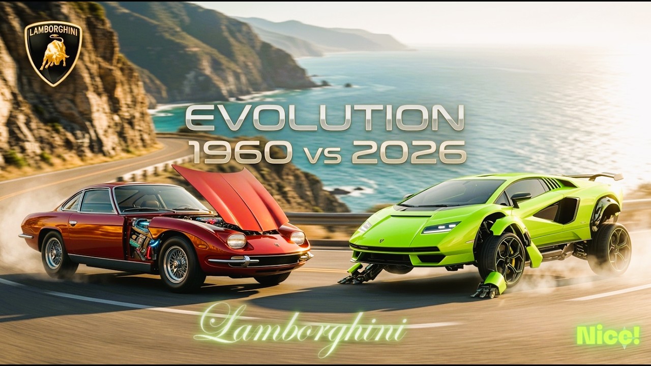 Lamborghini Then vs Now ⚡ Evolution 1960–2026 Cinematic 4K Futur Exzotic 💚