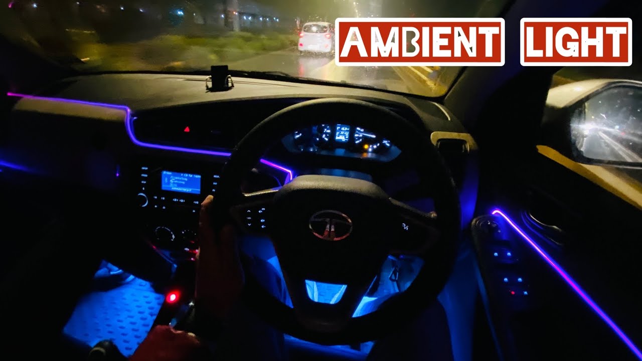 || Cheap Car Interior Accessories & Modification😍|| Ambient Light🤩|| Tata Zest || RGB Light ||
