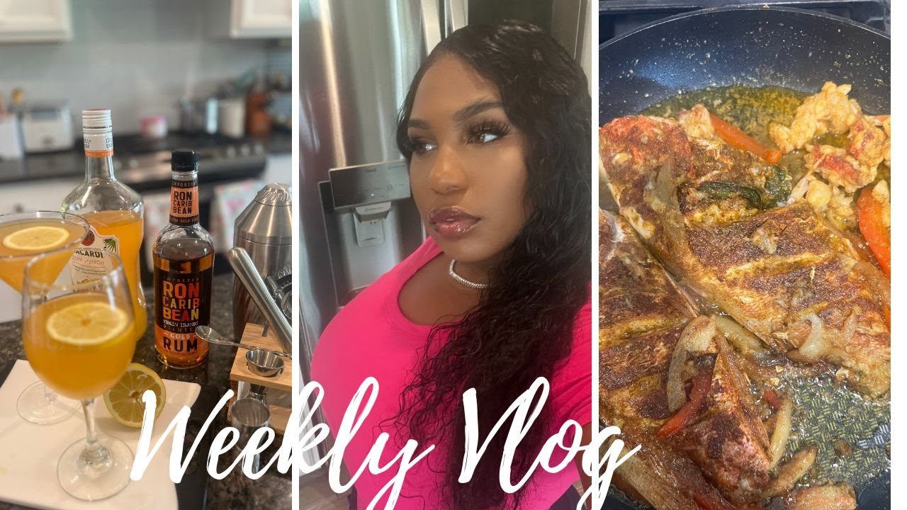 VLOG | FIRST WEEK BACK FROM EUROPE | GROCERIES & COOKING | NEW DRINK RUM PUNCH | ALLERGIC REACTION