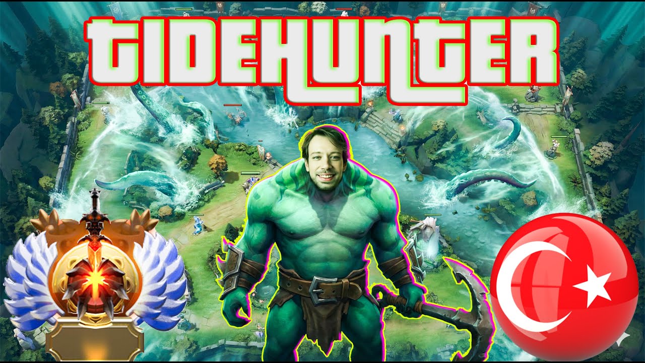 Dota 2 Türkçe TR | Tidehunter Offlane | Dereceli & Immortal