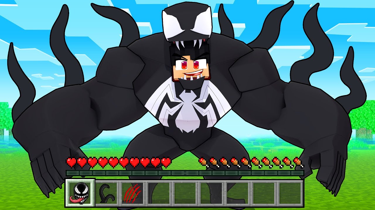 P3DRU ganhou o SYMBIONTE DO VENOM no Minecraft