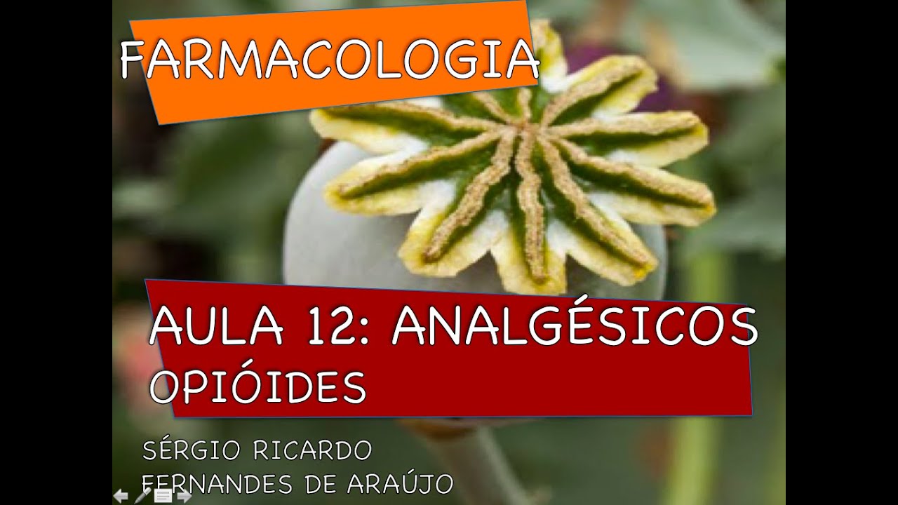 Curso de Farmacologia: Aula 12 - Analgésicos opióides - Classificação