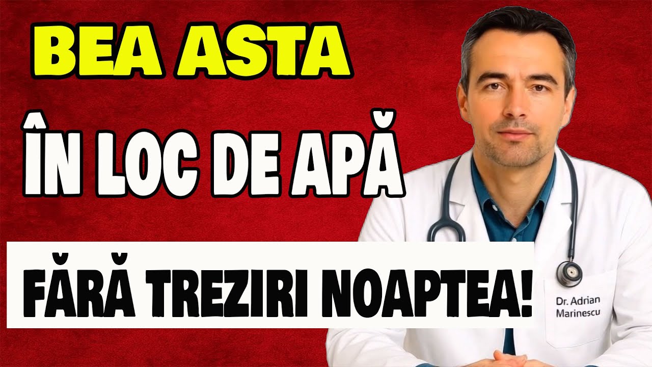 SENIORI: Bea asta în loc de APĂ și dormi PROFUND fără TREZIRI noaptea! | Dr. Adrian Marinescu