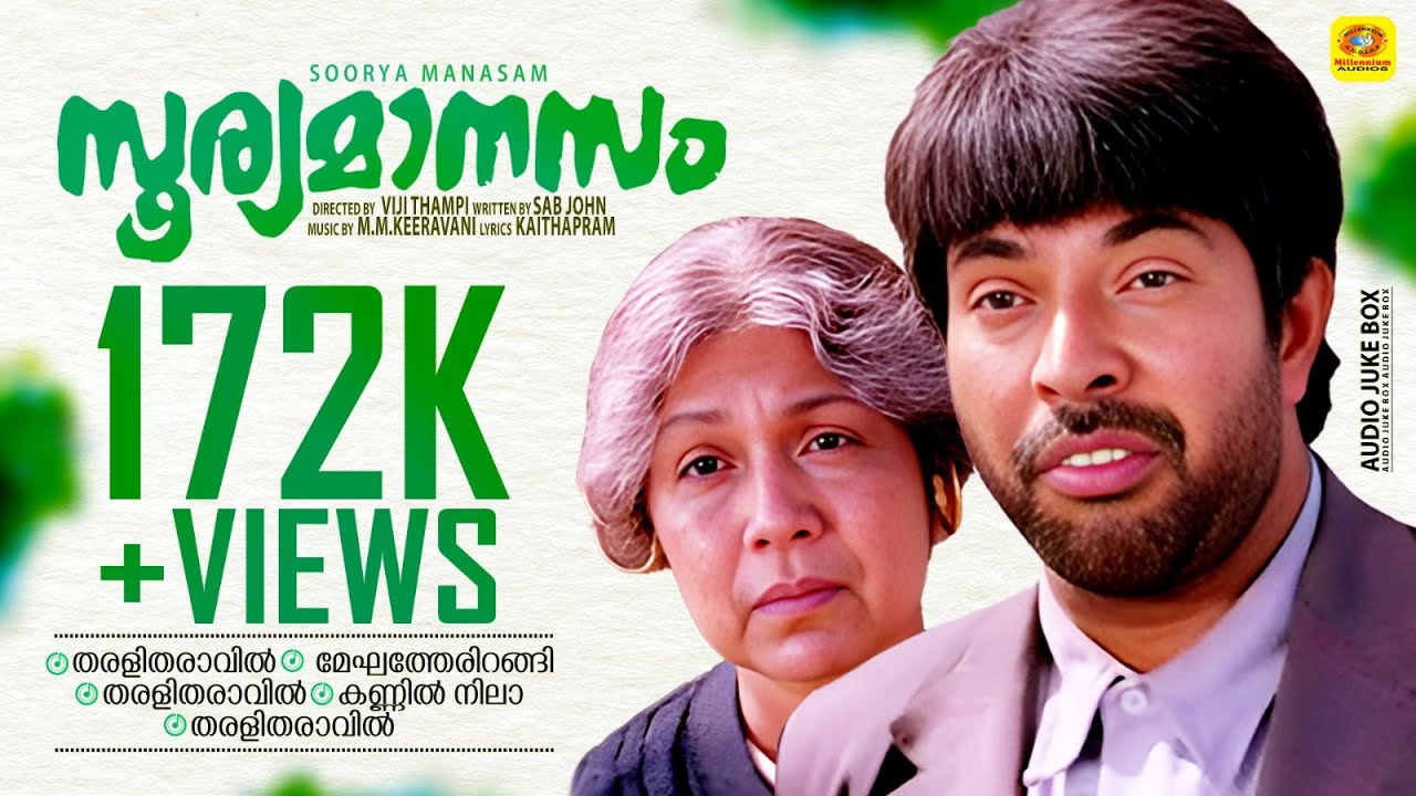 Soorya Manasam | Malayalam NonStop Movie Songs | K. J. Yesudas |  K. S. Chithra | Mano | Mammootty |