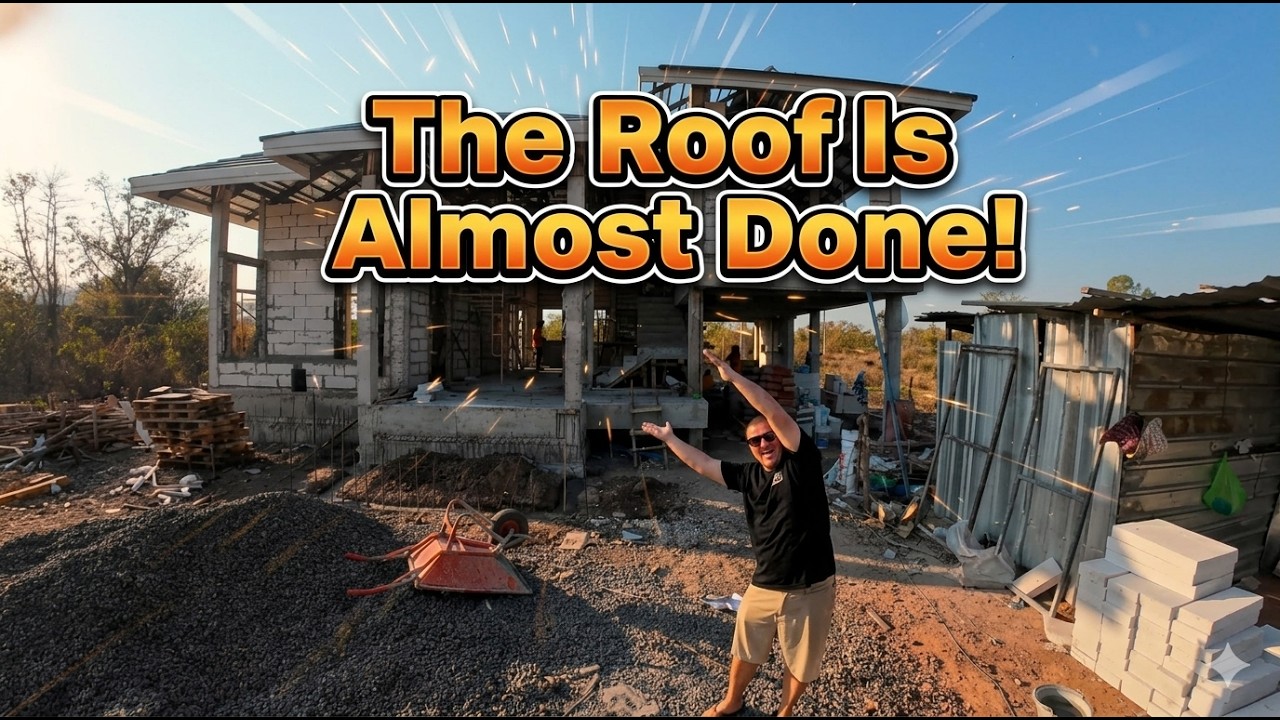 Thailand House Build Update: Huge Progress on the Roof!