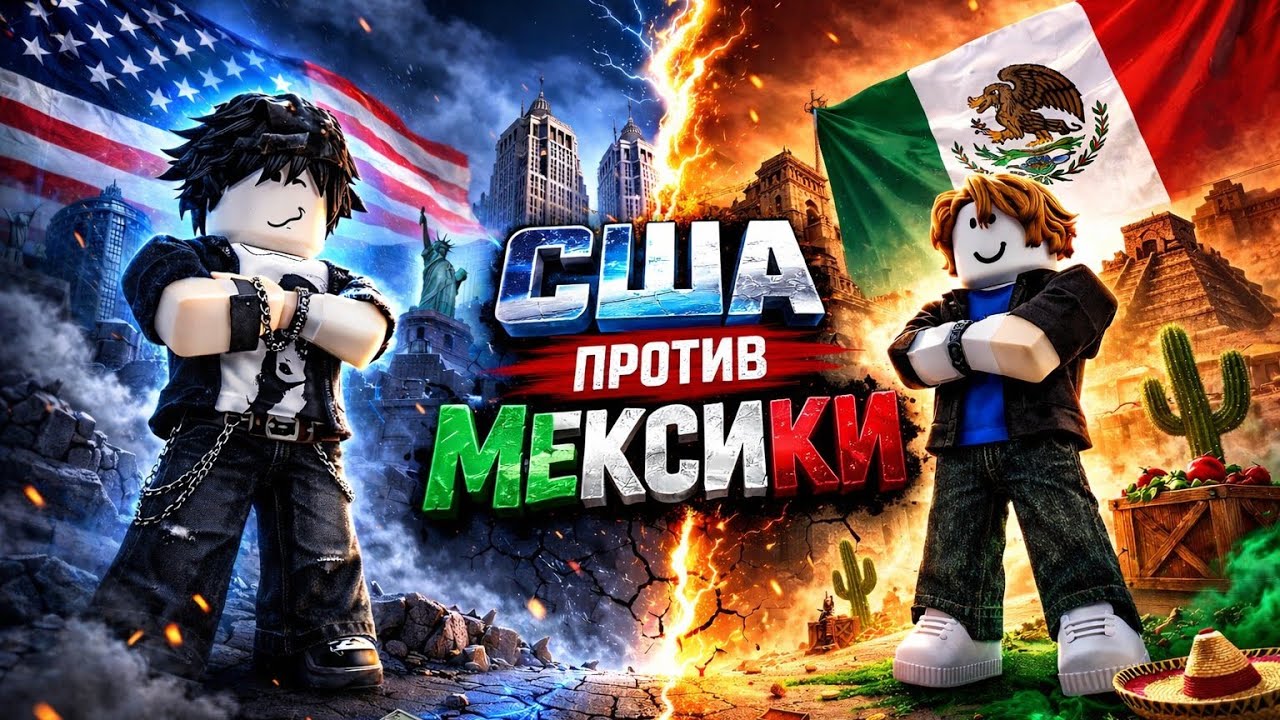 ЧТО БУДЕТ, ЕСЛИ США И МЕКСИКА СТОЛКНУТСЯ В ROBLOX? 😱🔥