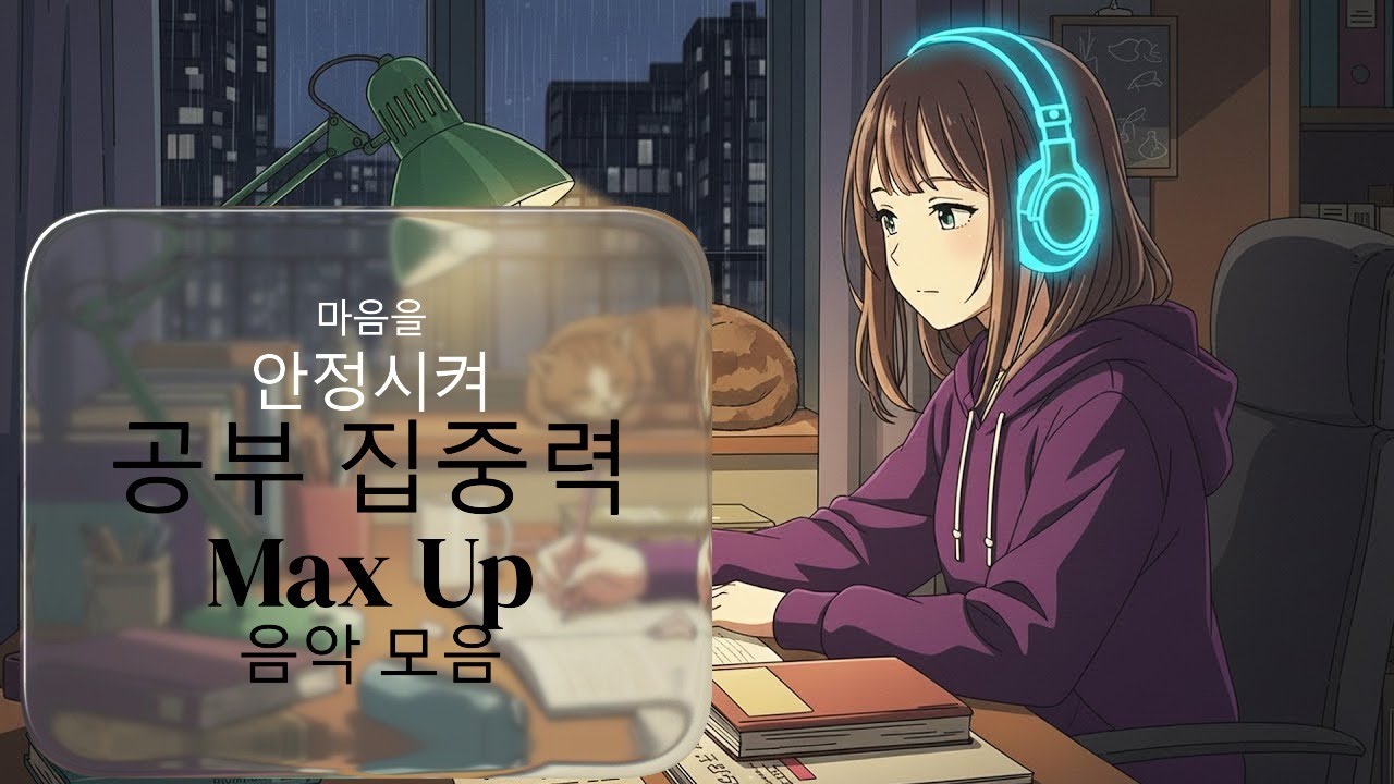 🌿마음을 안정 시켜 '집중력 Max Up' 음악 모음🌿