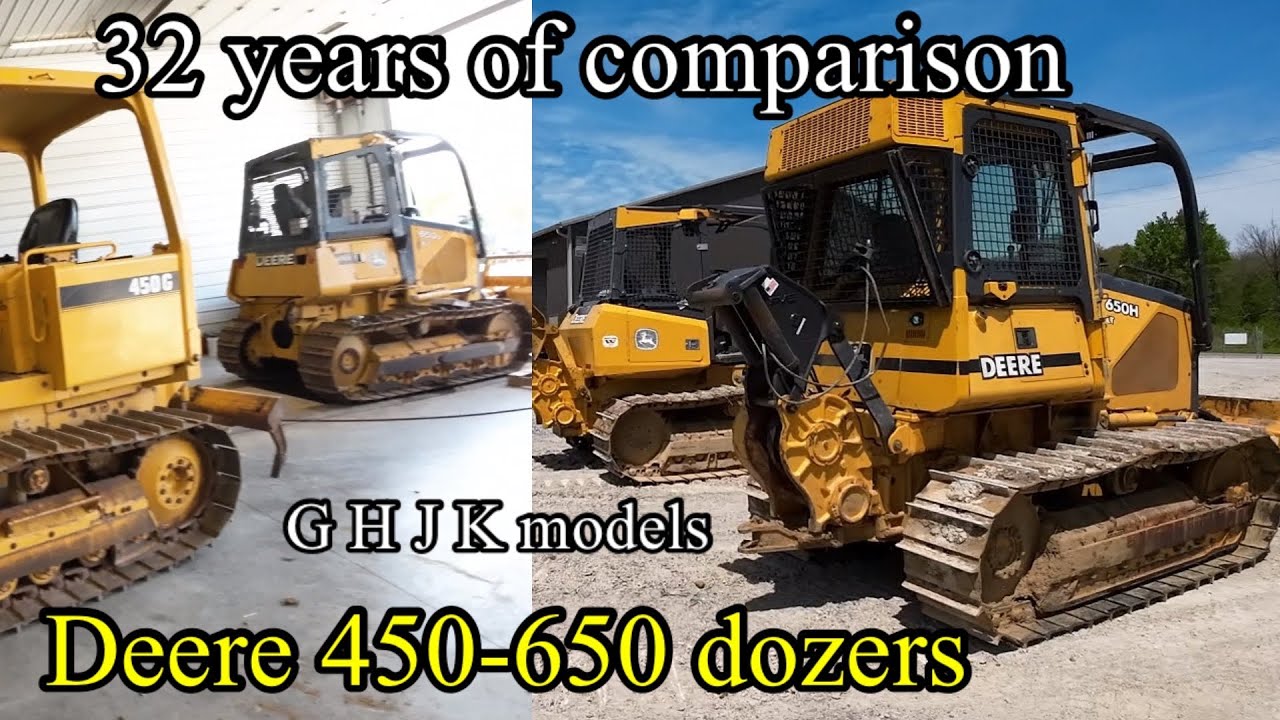 Differences between John Deere dozers from 1988-2020 450-650 G H J K models. Which ones best?