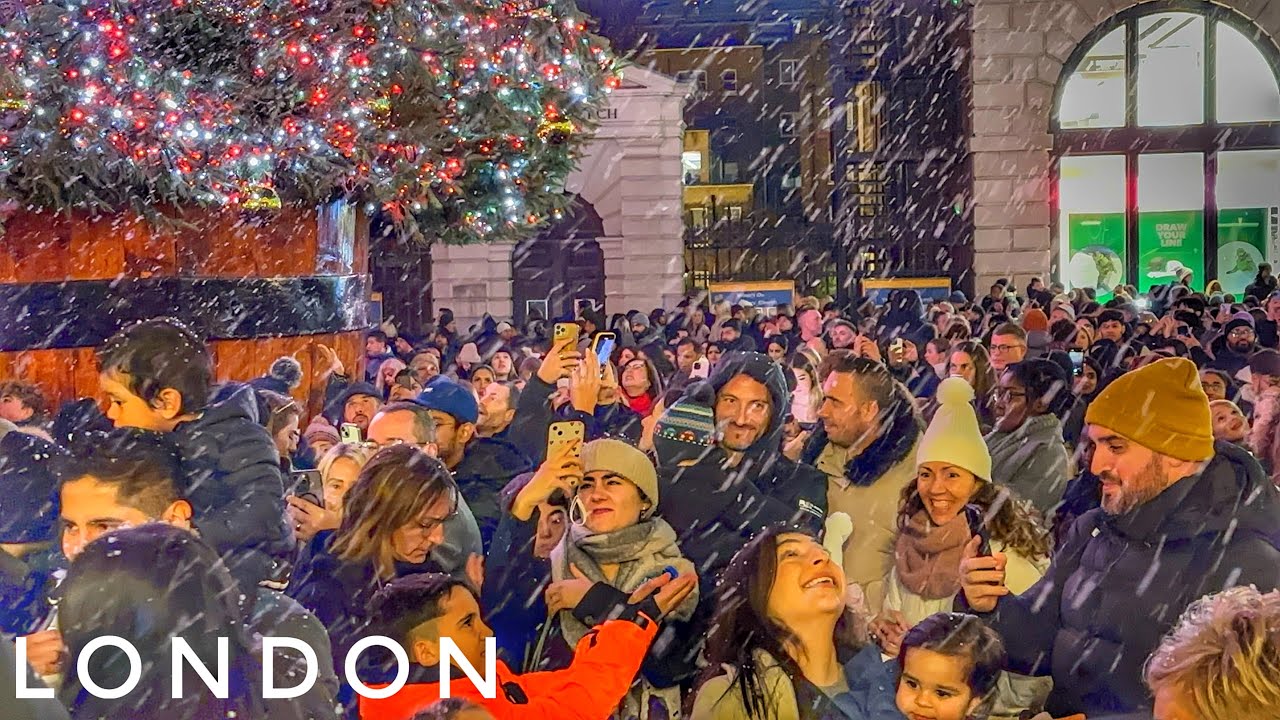 London Christmas 2024 |Covent Garden West End | London Christmas Market - London Winter Walk[4K HDR]