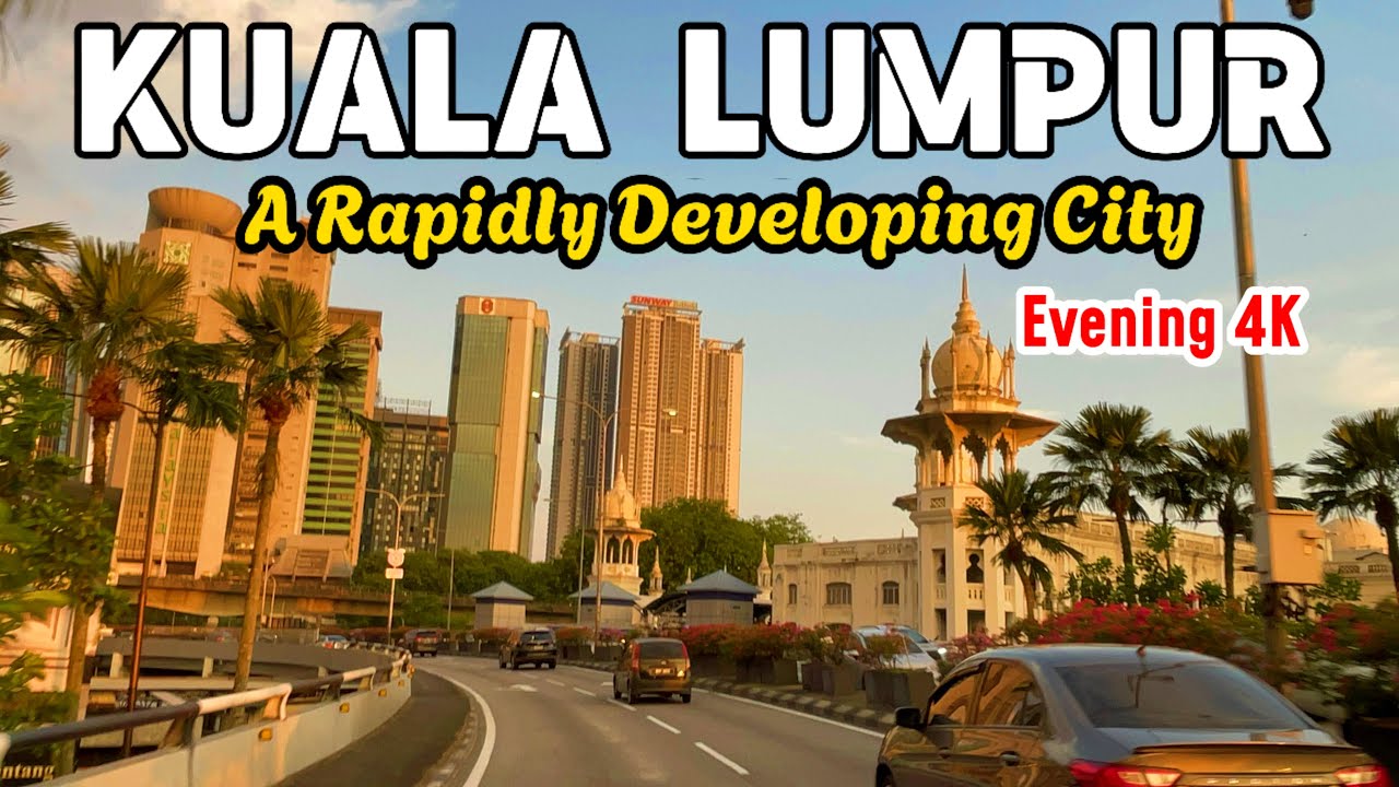 Kuala Lumpur 4K 60fps |  Eveing  Driving Tour 🇲🇾 - Around KLCC 2025