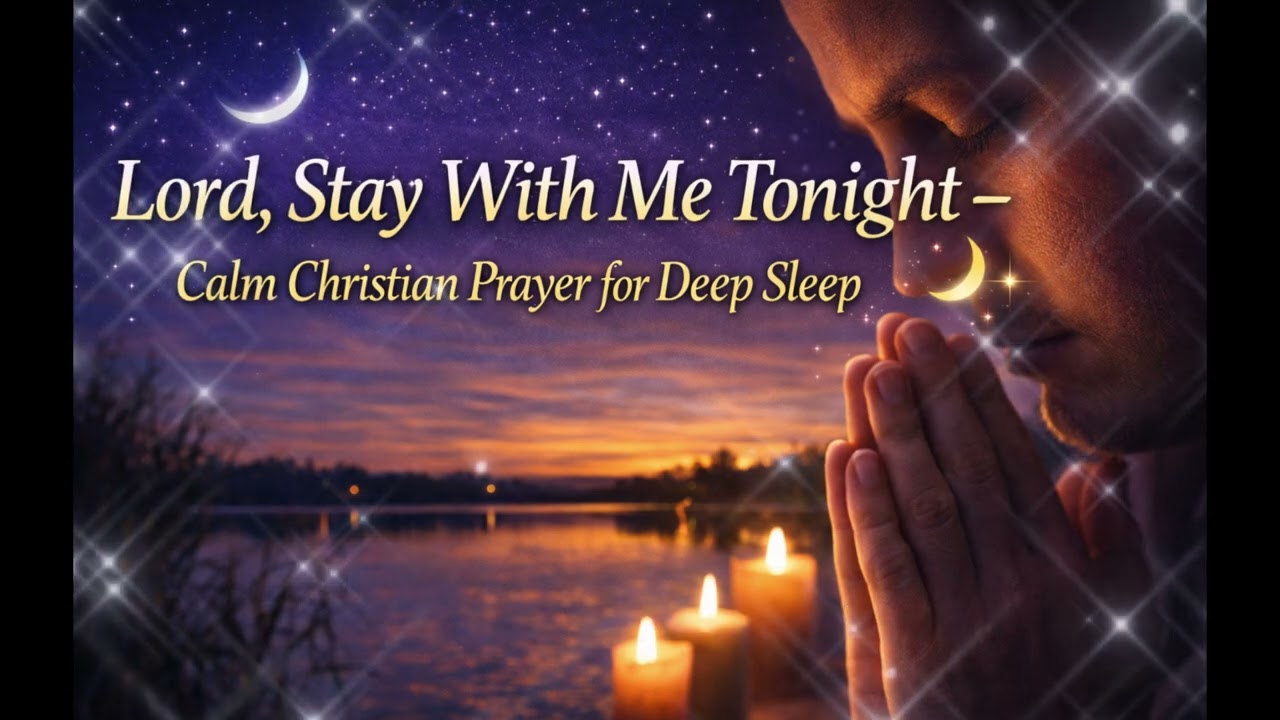 Lord, Stay With Me Tonight – Calm Christian Prayer for Deep Sleep 🌙✨