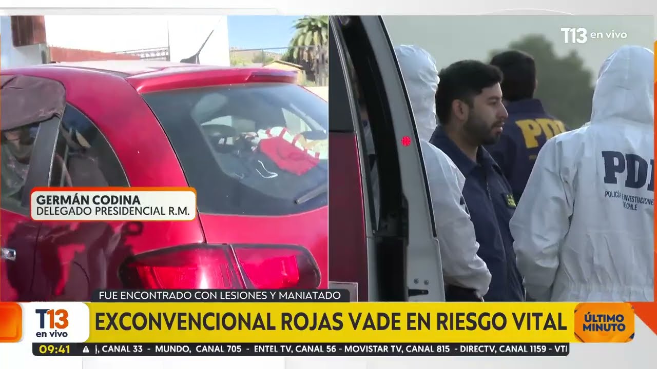 Lo que se sabe del hallazgo de Rojas Vade golpeado y amarrado en un auto