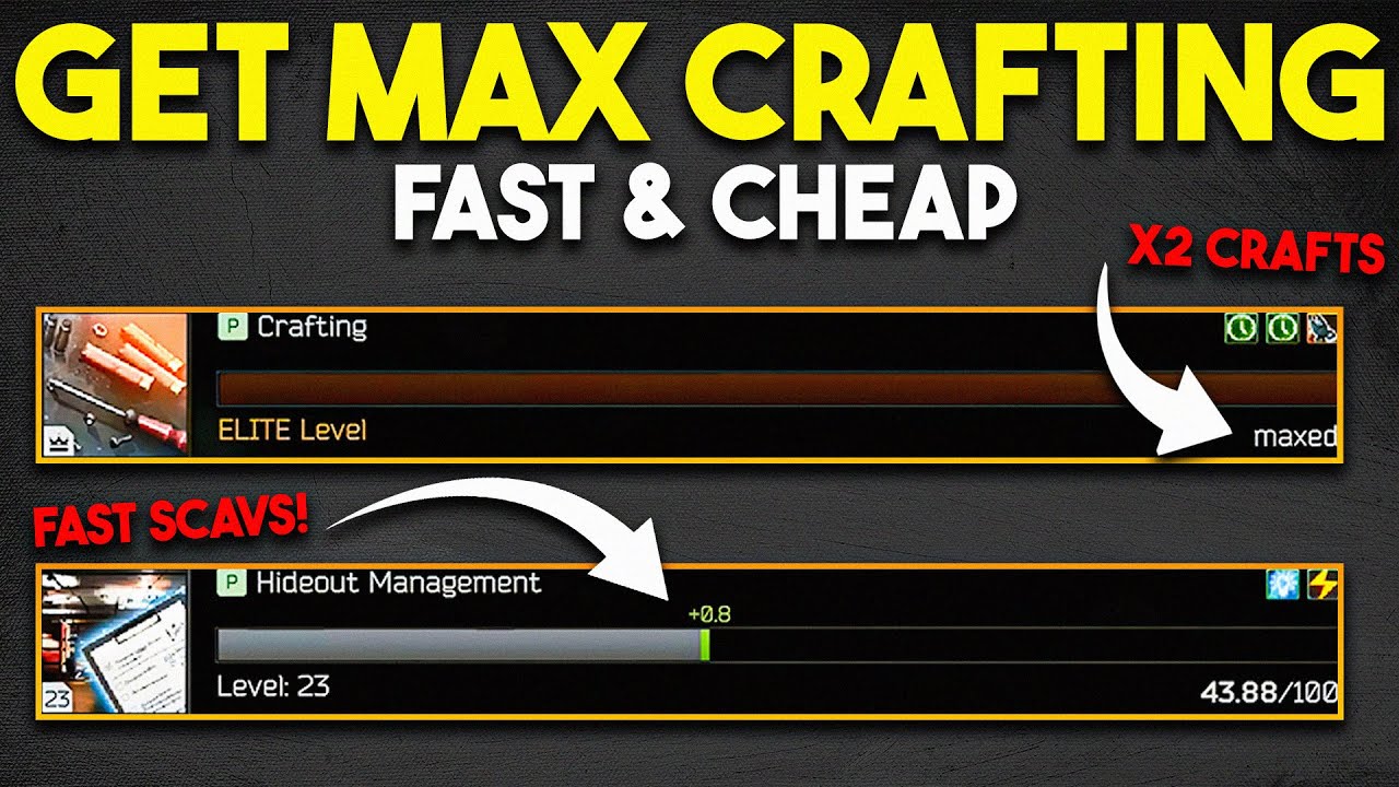 How To Get MAX Crafting Fast! - Skills Guide
