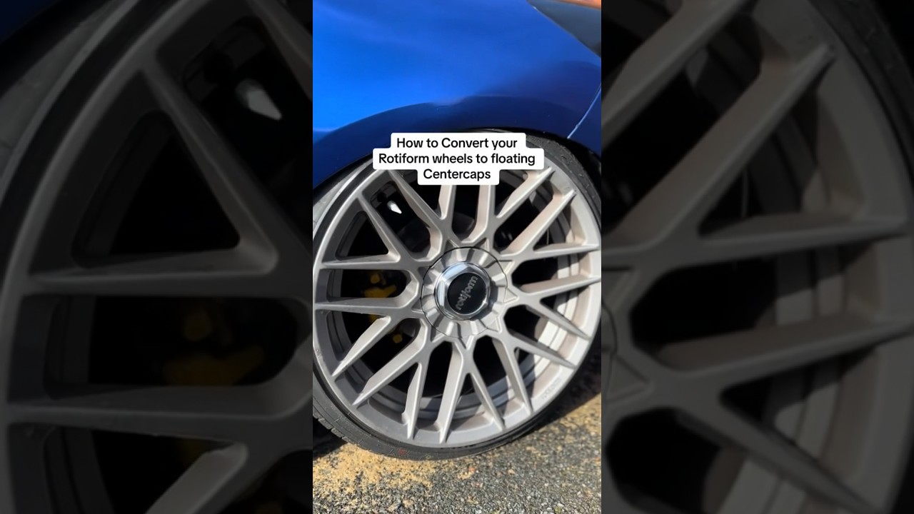 Rotiform Floating Centercaps #rotiform #rotiformwheels #floatingcentercaps #coolfeatures #showcar