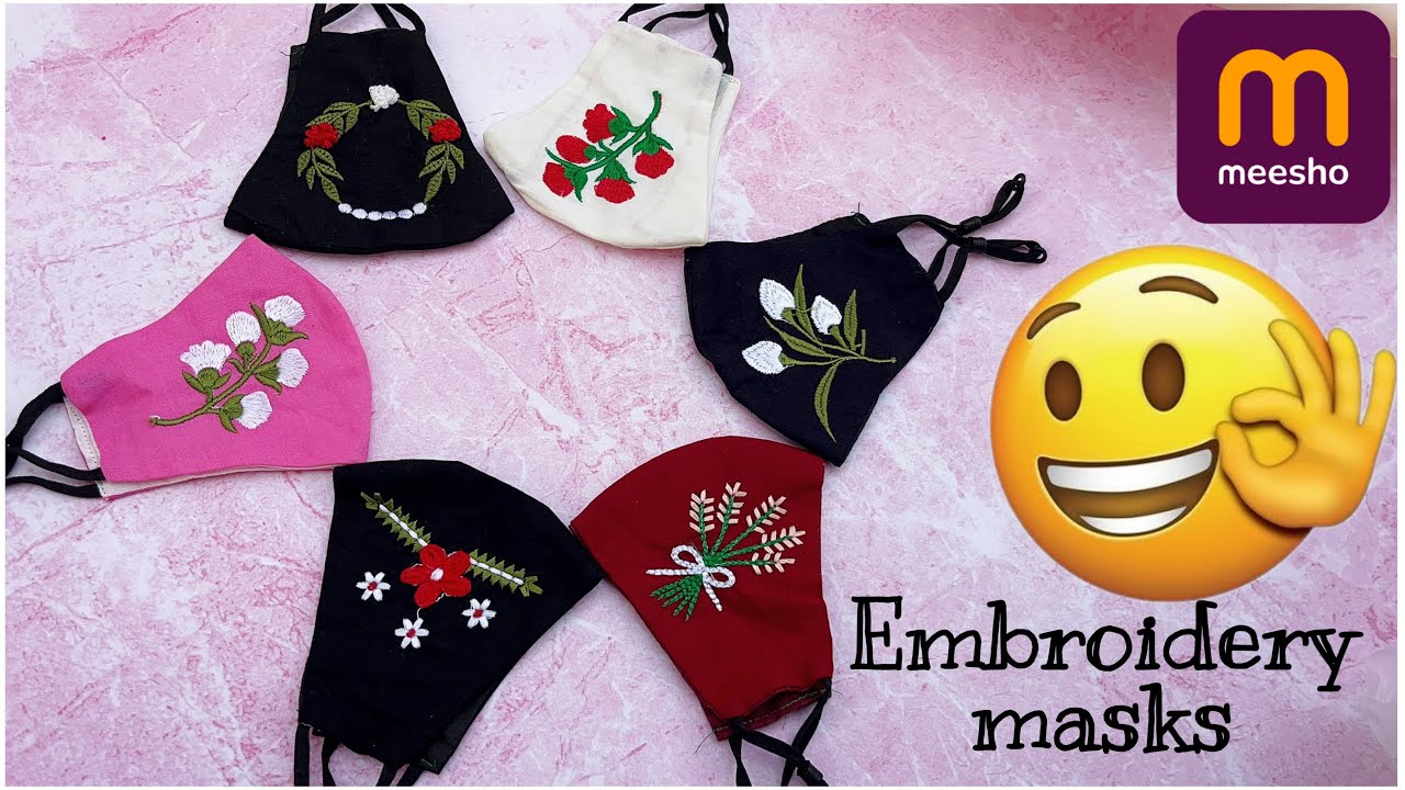 Best Meesho finds🩷face masks under budget|beautiful and embroidery|Meesho haul|@EyesofNakshatra 