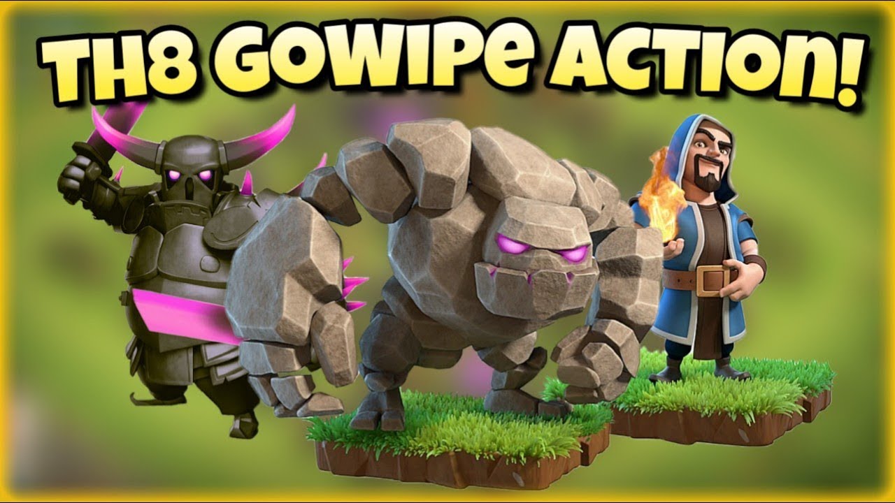 Clash of Clans (3) - Th8 GoWiPe Farming!