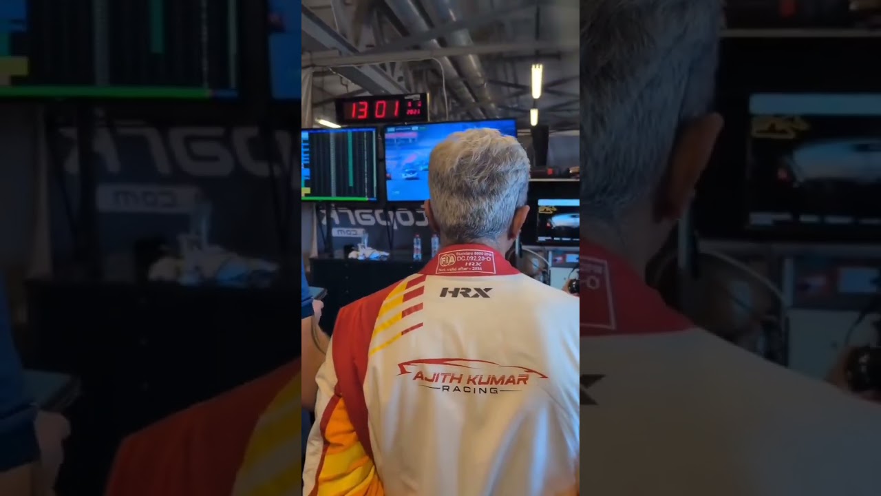 Mr.Ajithkumar. Owner of #ajithkumarracing at pit of #24hseries #vidaamuyarchi