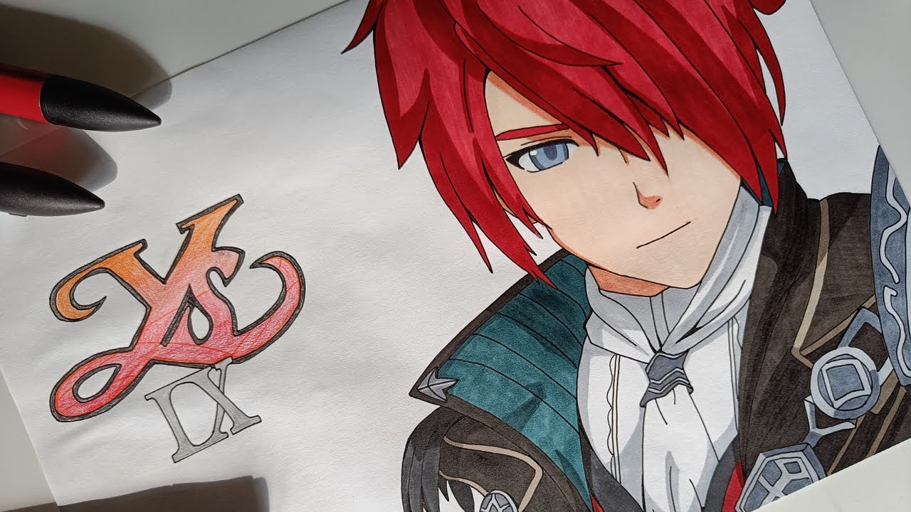 Adol Christin (Ys IX Monstrum Nox) - Drawing
