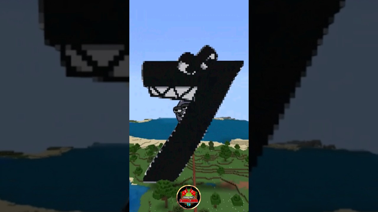 Полет над числовой историей в Minecraft #шорты #numberlore #minecraftmemes #minecraft #fypシ #fyp ...