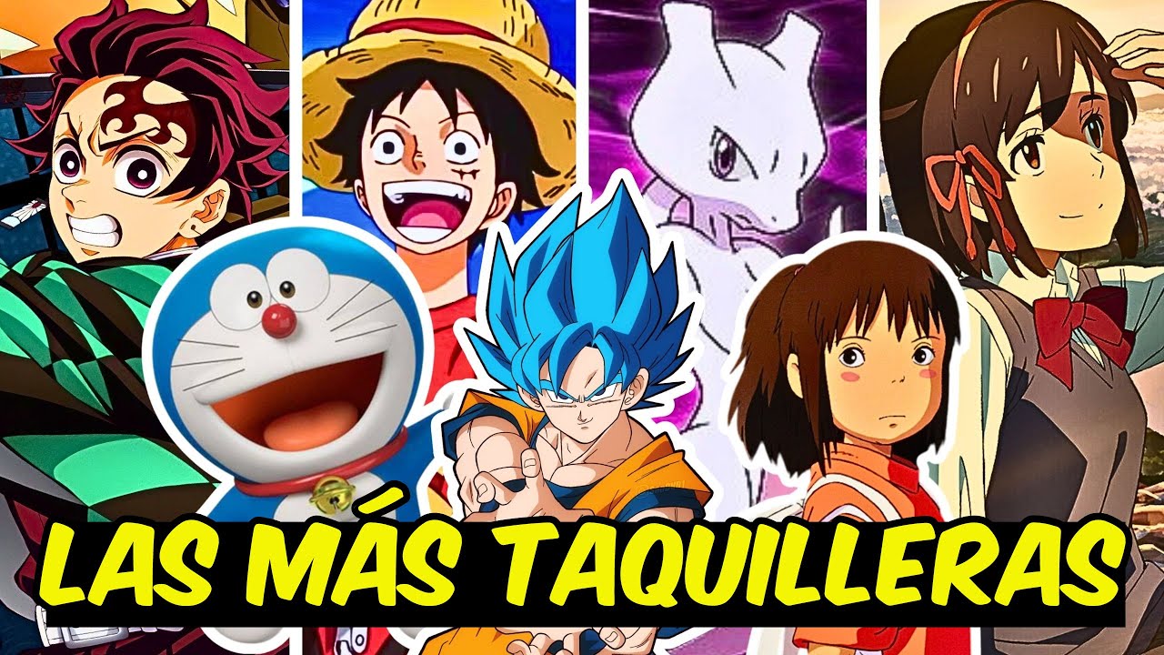 LAS PELÍCULAS ANIME MAS TAQUILLERAS DE LA HISTORIA (Septiembre/2025) Demon Slayer, Pokemon, One Piec