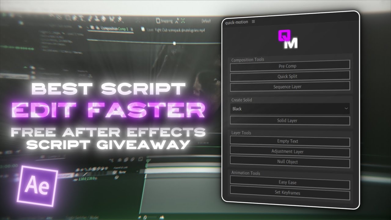 Edit 10x Faster With This Free After Effects Script | Free Script For AMV Edits Tutorial