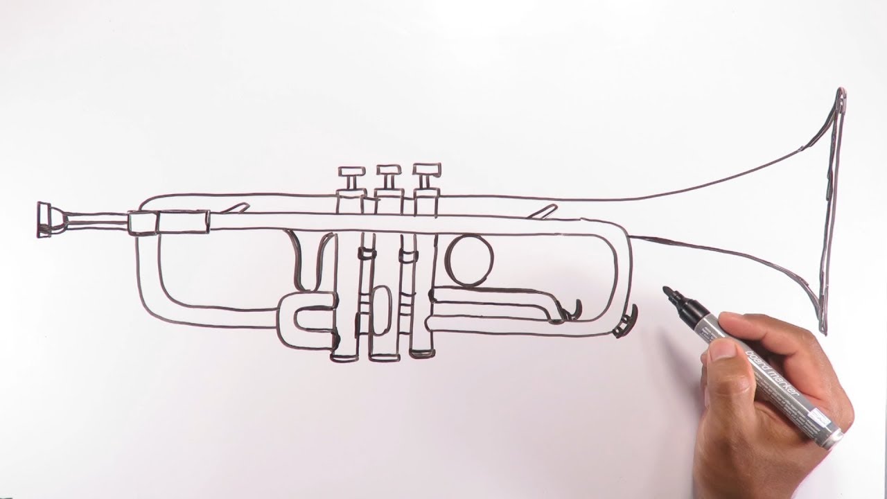 How to draw a Trumpet ??
