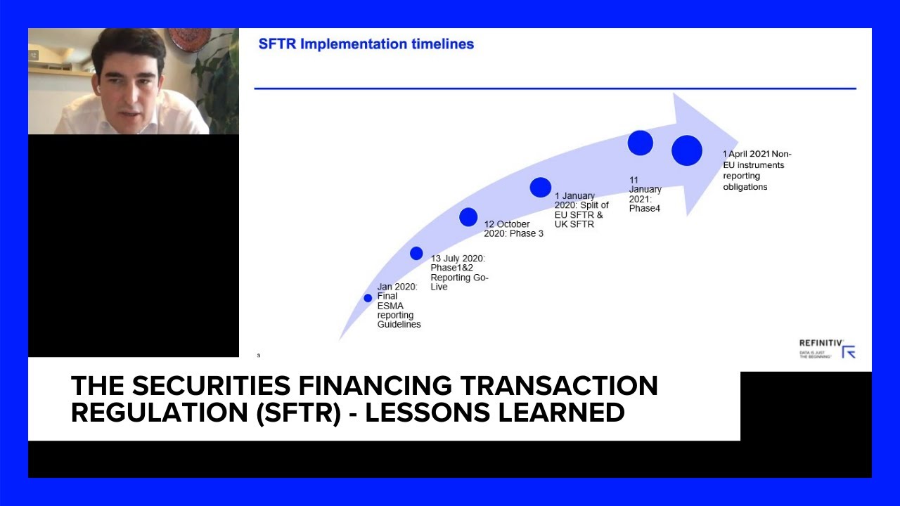 The Securities Financing Transaction Regulation (SFTR) - Lessons learned