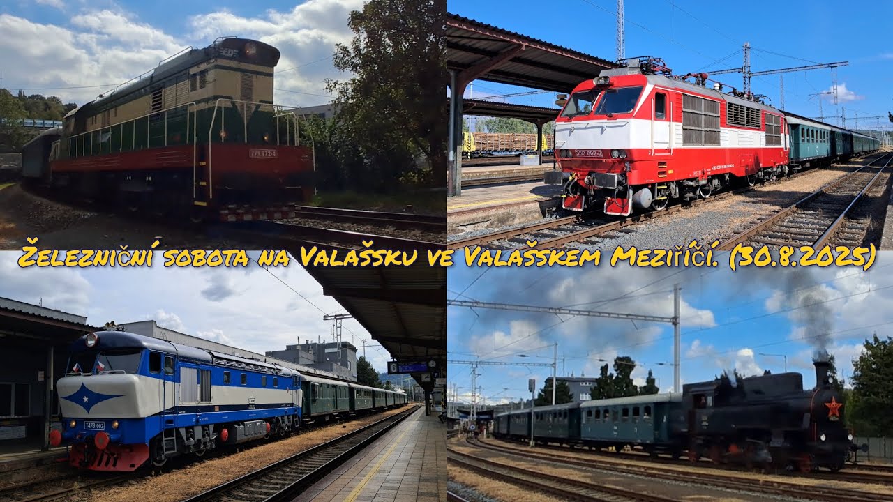 Železniční sobota na Valašsku ve Valašském Meziříčí. (30.8.2025)