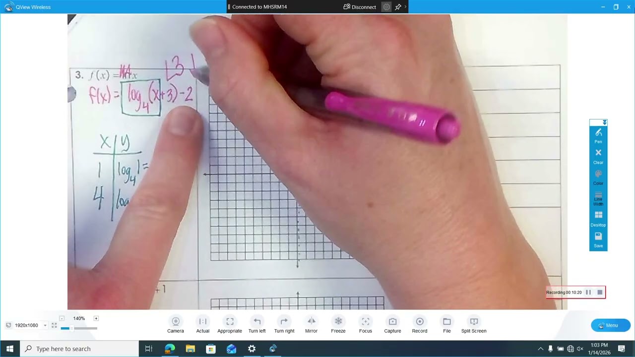 4.6 Graphing Logs