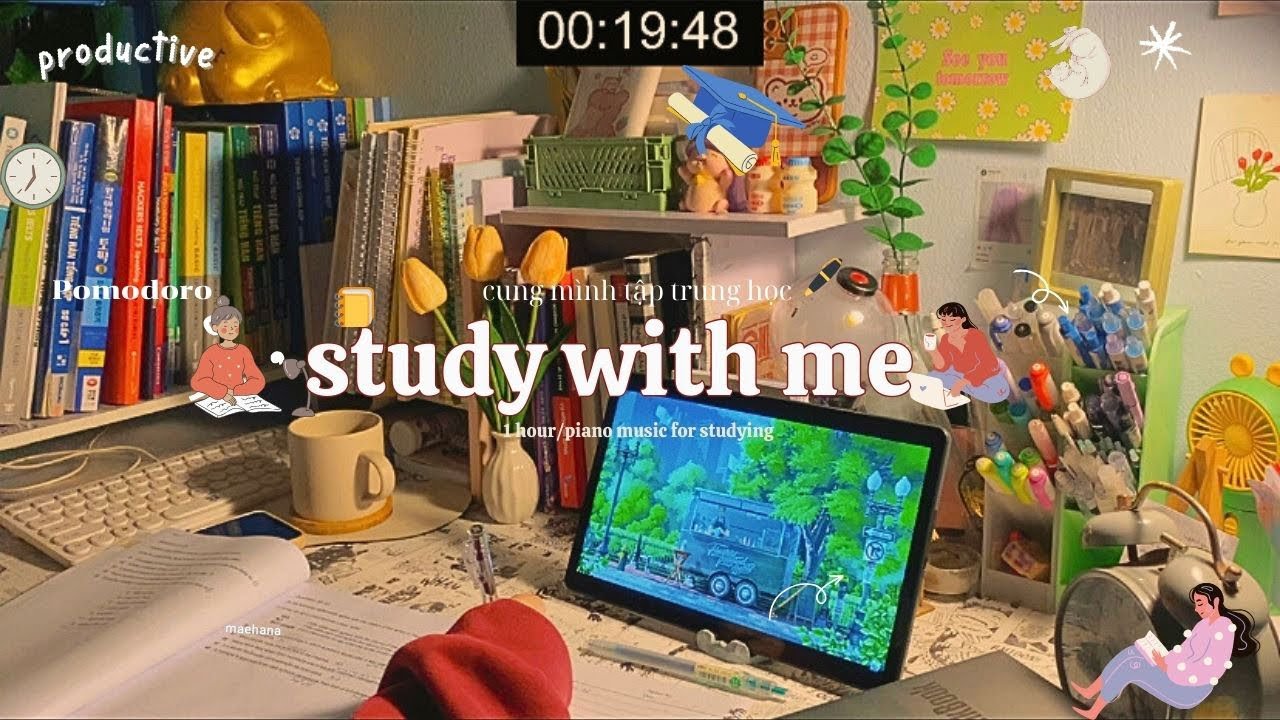CÙNG MÌNH NỖ LỰC ĐỂ ĐẠT ĐƯỢC ƯỚC MƠ🌨️📖//rainy day//study music🌼study with me