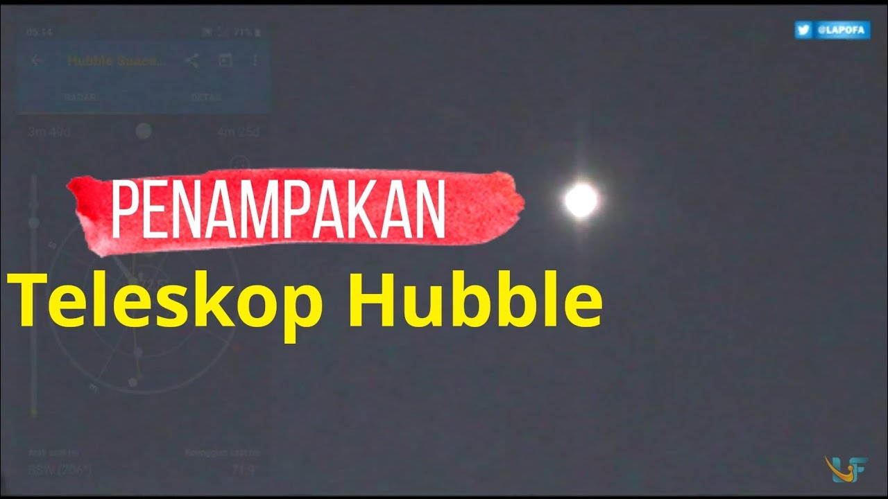 Penampakan Satelit Hubble Ketika Melintas Di Indonesia | Video Ke 2