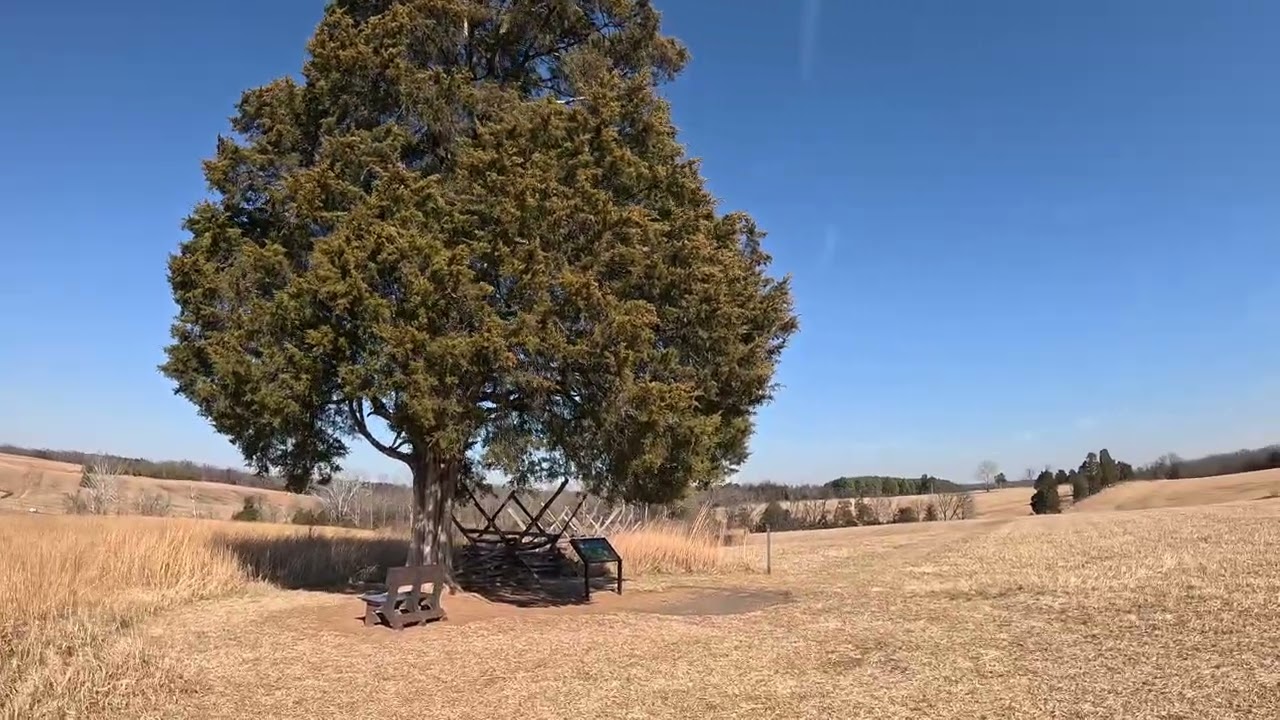 32 min 4K Winter Trainer Walk for Treadmill in Manassas National Battlefield Park Virginia