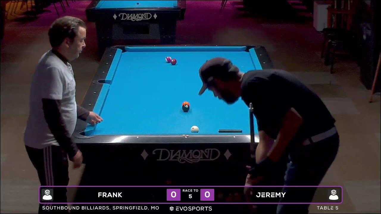 FRANK  vs JEREMY  - SOUTHBOUND BILLIARDS - TABLE 5 | EvoSports