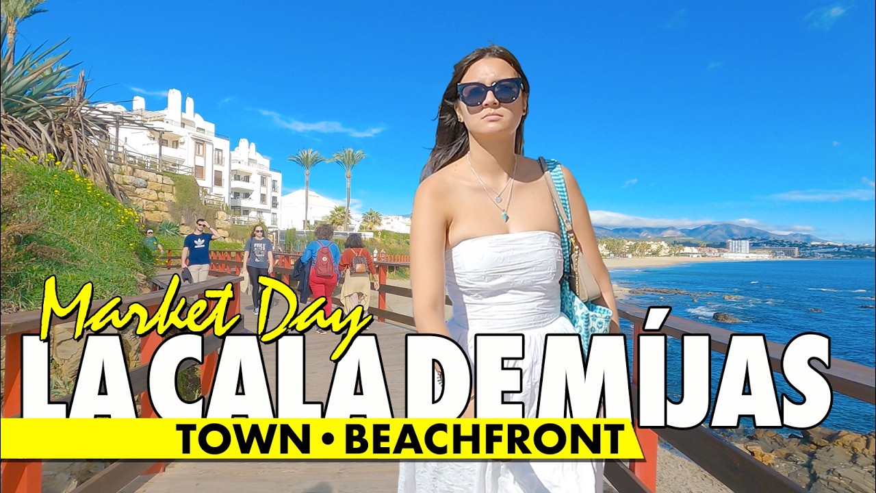 La Cala de Míjas beachfront walk | Costa del Sol January 2025 | Spain virtual tour