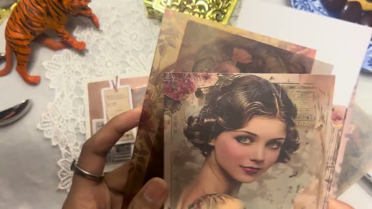 📜 Vintage Art Journal Process | Antique Scrapbooking & Mixed Media #vintagejournal #vintage #paper 