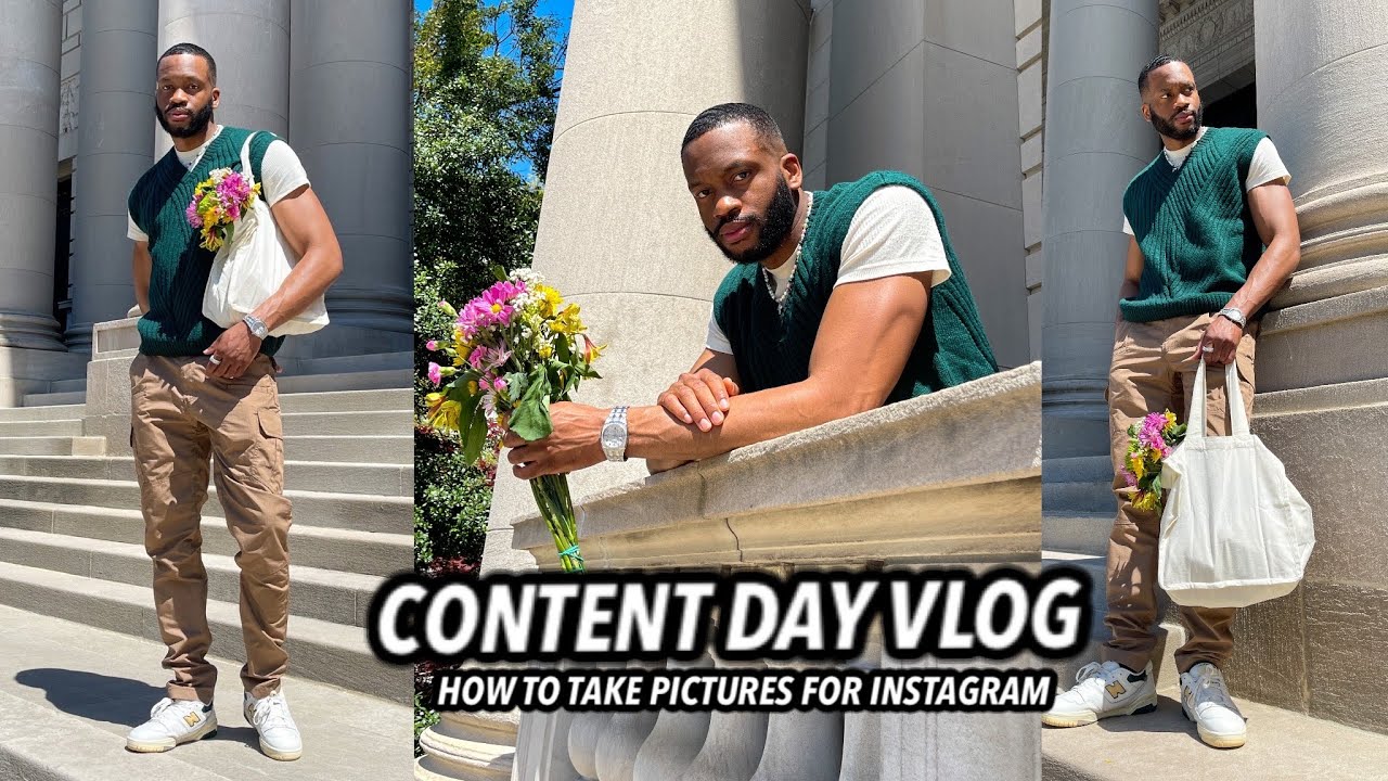 CONTENT DAY VLOG: How To Take Pictures For Instagram, Batch shooting content for IG/Reels and TikTok