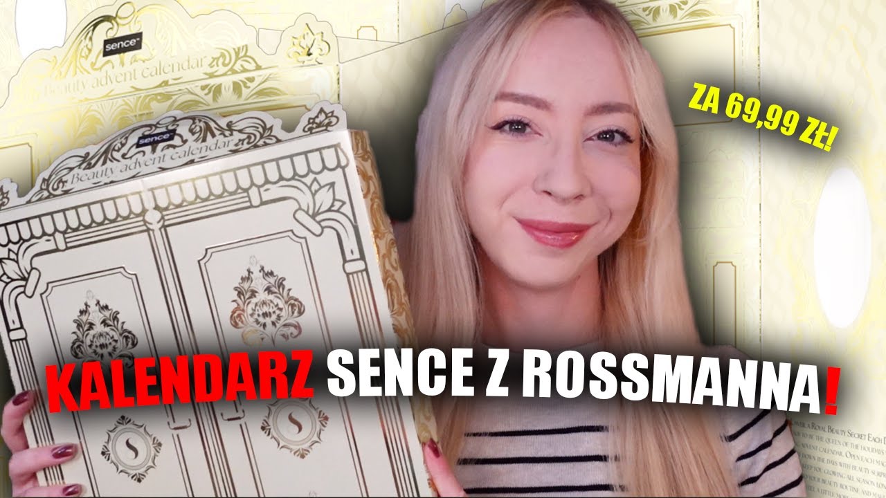 SENCE KALENDARZ ADWENTOWY Z KOSMETYKAMI WERSJA ZŁOTA | Z ROSSMANNA! | UNBOXING | SWATCHE