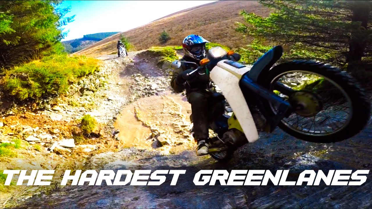 Doing the Hardest Greenlanes in the UK on Classic Mopeds - Honda C90 Yamaha T80