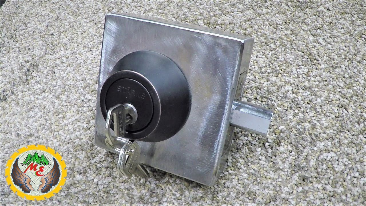 DIY CAJA PARA CHAPA PUERTA DE HERRERIA / GATE DOOR LOCK BOX