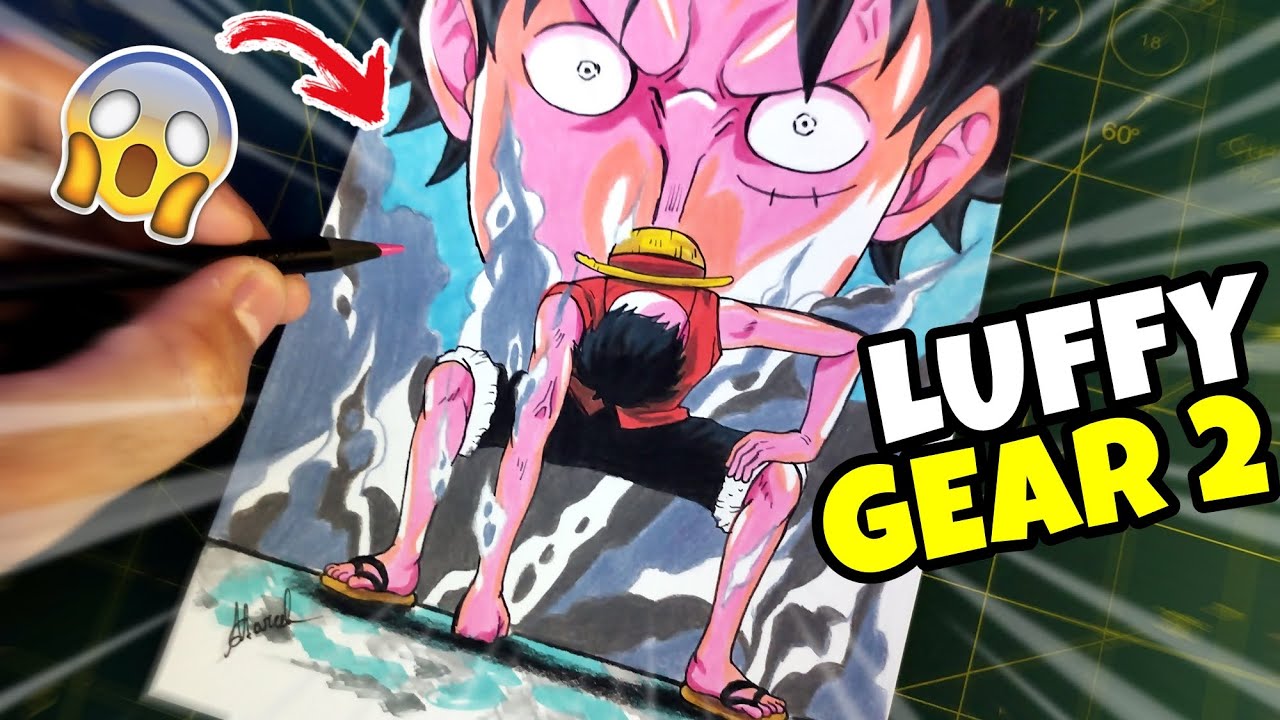Como desenhar o Luffy Gear 2 (One Piece) FANART passo a passo #1