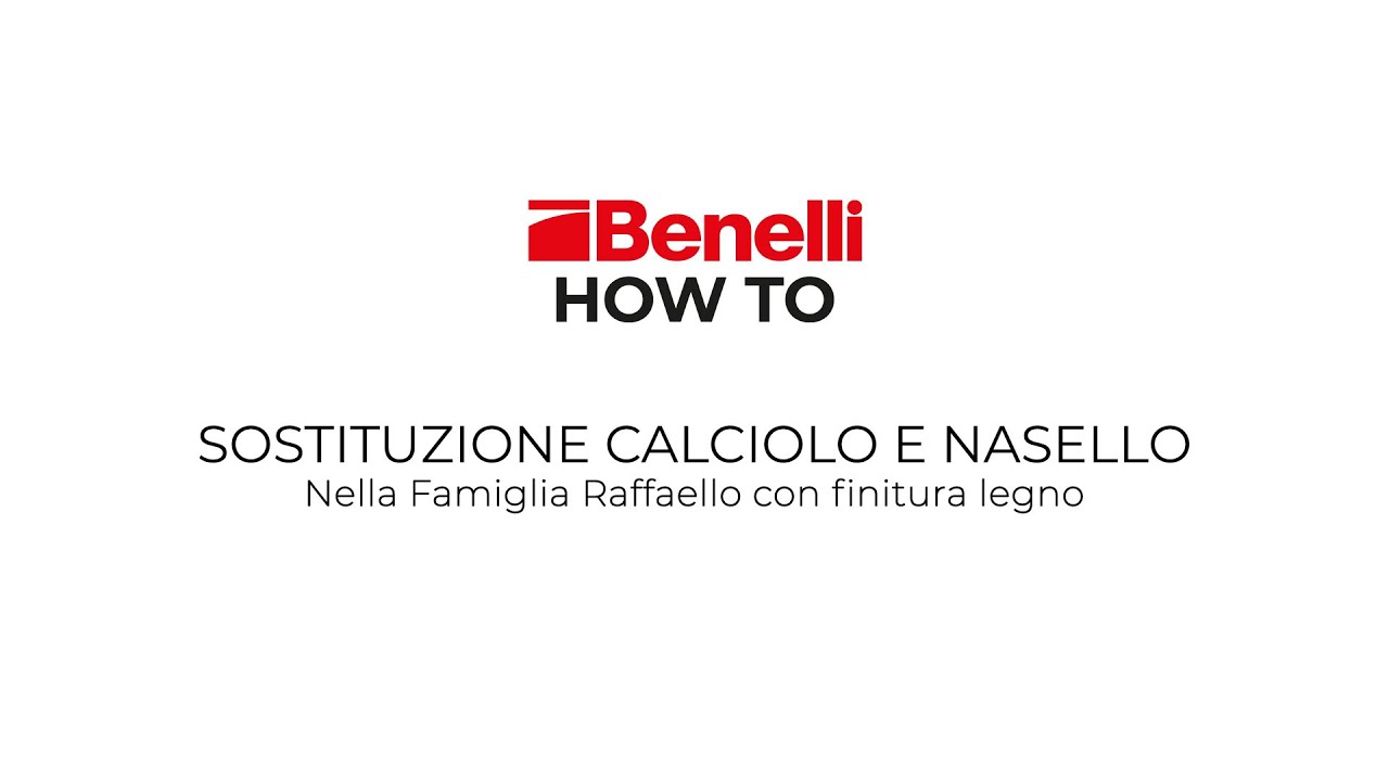 How to: cambio di calciolo e nasello su Benelli Raffaello finitura legno